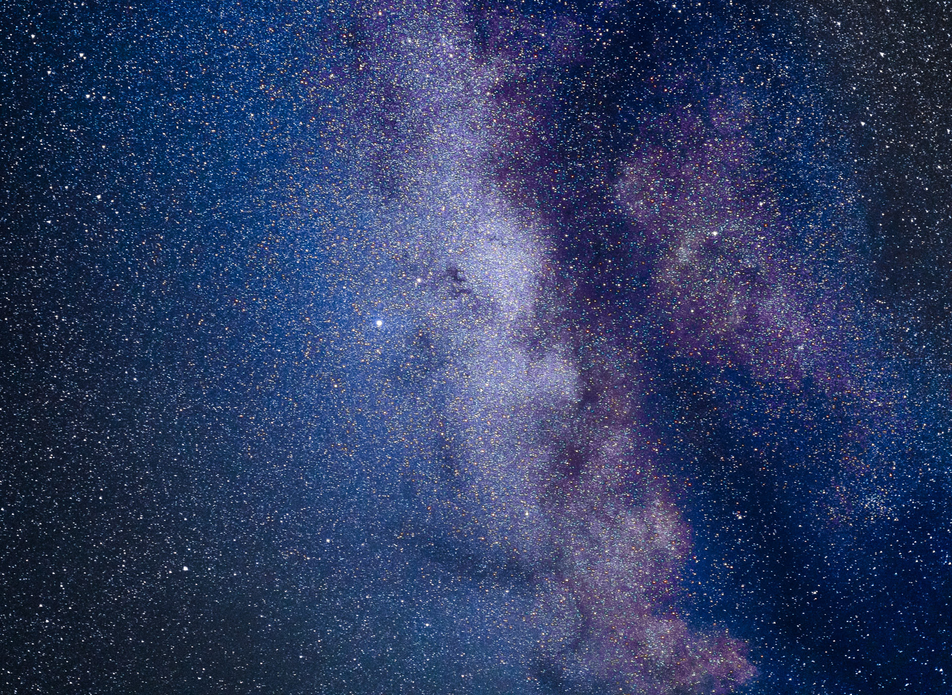 The Milky Way in the northern hemisphere - Mælkevejen på den nordlige halvkugle